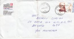 JULES VERNE, WRITER,  STAMPS ON COVER, 2005, ROMANIA - Lettres & Documents