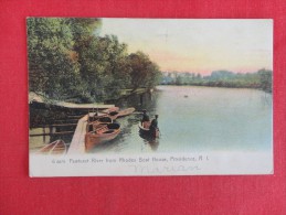 Rotograph ----  Rhode Island > Providence  Pawtuxet River  From Rhodes Boat House 1906 Cancel   -ref 1166 - Providence