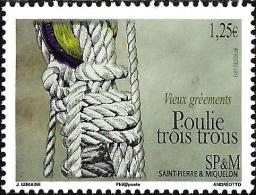 St. Pierre & Miquelon - 2013 -  Old Ships: Three Holes Pulley - Mint Stamp - Unused Stamps