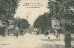 19 BRIVE / Brive-la-Gaillarde, Carrefour De La Sous-Préfecture Et Avenue Du 14 Juillet / - Brive La Gaillarde