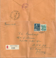 R-Brief  Genève - Frankfurt  (US Army Postal Service)           1948 - Covers & Documents