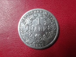 EMPIRE GERMANY : 1  MARK 1875 A - 1 Mark