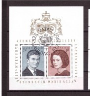 LIECHTENSTEIN 1967  Marriage Of The Prince Pio  Michel Cat  N° 478/79  Block 7   Very Fine Used - Gebruikt