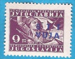 1949 X  12-21  TRIESTE ZONA B JUGOSLAVIJA STT VUJA SLOVENIJA MILITARI BANDIERA NEVER HINGED - Ungebraucht