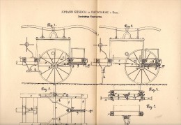Original Patentschrift - J. Kieslich In Patschkau / Paczków I. Schl., 1891 , Feuerspritze , Feuerwehr !!! - Historische Dokumente