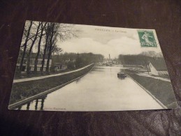 A65..CPA..77..(SEINE ET MARNE)...CHELLES .LE CANAL........rare Beau Plan .écrite & Voyagée 1923 - Chelles