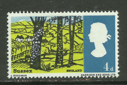 GB 1966 QE2 4d Landscapes Sussex MM SG 689.. ( T204 ) - Unused Stamps