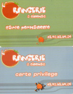 CARTES CINEMA -CINECARTES    L'ORANGERIE   Draveil  (lot De2) - Cinécartes