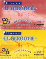 CARTES CINEMA-CINECARTES   CINEMA LE GERGOVIE    Cournon  (lot De 2) - Movie Cards