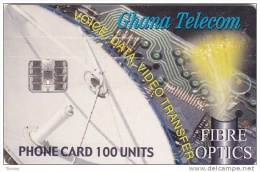 Ghana, GHA-C-19 /09.01, Fibre Optics, Satellite, 2 Scans. - Ghana