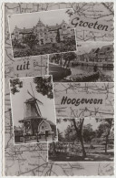 Hoogeveen - Multiview: MOLEN, Landkaart, Melktransport, Ziekenhuis Etc.    - Nederland/Holland - Hoogeveen