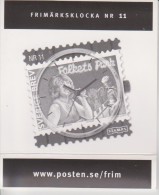 Sweden Stamp Clock Nr 11 - Folkets Park - Lill-Babs - Singer  - 2012 - Moderne Uhren