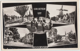 Groeten Uit Hoogeveen   - Multiview Met MOLEN En TROMMELSLAGER - 1962 - Nederland/Holland - Hoogeveen