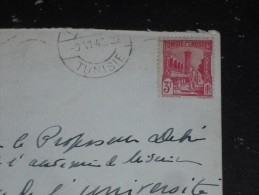 LETTRE TUNISIE AVEC YT 285 - MOSQUEE HALFAOUINE TUNIS - - Storia Postale