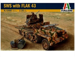 - ITALERI - Maquette SWS With Flak 43 - 1/35°- Réf 6480 - Véhicules Militaires