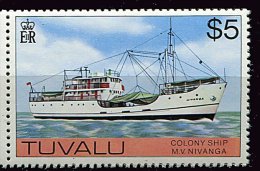 Tuvalu ** N° 50 - Bateau M.V. Nivanga - Tuvalu