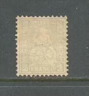 1862 SWITZERLAND 2C. GREY MICHEL: 20 MH * - Nuevos