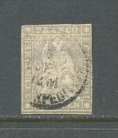 1862 SWITZERLAND 2RP. (MAT) GREY MICHEL: 19 USED - Oblitérés