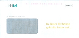 BRD Erfurt Privatpost Ganzsache EP Europost Debitel In Dieser Rechnung Geht Die Sonne Auf ... - Private & Local Mails