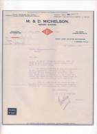 M &D. Michelson, Import Export, Mark Lane Station Buildings, London - 1930 - Royaume-Uni