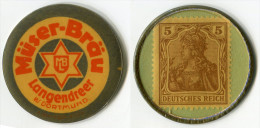 N93-0053 Timbre-monnaie Müser-Bräu 5 Pfennig - Kapselgeld- Encased Stamp - Monedas/ De Necesidad