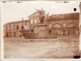 Photo Originale 1915 DAMVILLERS (près Verdun) - La Mairie Transformée En Hôpital (17. Bayrische IR) (A55, Ww1, Wk1) - Damvillers