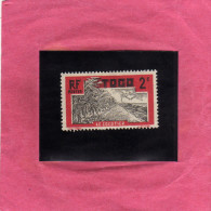 TOGO 1924 1938 COCOTIER COCONUT GROVE PIANTAGIONE DI COCCO CENT. 2 MH - Unused Stamps