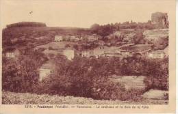 85 POUZAUGES - Panorama - Le Château Et Le Bois De La Folie - Nr 1211 Jehly Poupin - D8 48 - Pouzauges