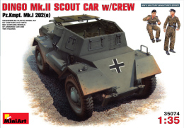 - MINI ART - Maquette DINGO Mk.II Scout Car W/Crew - 1/35°- Réf 35074 - Militaire Voertuigen