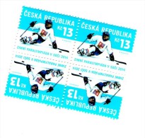 Czech Republic 2014 - Paraolympic Games, Ice Sledge Hockey, Trapping 4 Stamps, MNH - Winter 2014: Sochi