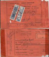 STORIA POSTALE PACCHI ALTI VALORI 1000 + 100 LIRE + ANNULLO MECCANICO ROSSO 1977 - Postal Parcels