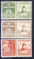 ##Denmark 1937. Dybbøl. 3 Pairs. Michel W5-7. MNH(**) - Ungebraucht