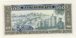 BILLET # LAOS # REPUBLIQUE DEMOCRATIQUE DU LAOS # 100 KIP # 1979/1988 # PICK 30 # NEUF # - Laos