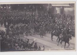 BRUXELLES ENTREE DES SOUVERAINS ET DE L'ARMEE 22 NOVEMBRE 1918 - Fêtes, événements