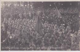 BRUXELLES ENTREE DES SOUVERAINS ET DE L´ARMEE 22 NOVEMBRE 1918 - Fêtes, événements