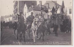 BRUXELLES ENTREE DES SOUVERAINS ET DE L´ARMEE 22 NOVEMBRE 1918 - Fêtes, événements