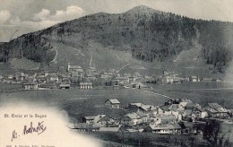 SAINTE-CROIX ET LA SAGNE CARTE PRECURSEUR 1904 - Sainte-Croix 