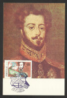 Portugal D. Pedro Empereur Du Brèsil Carte Maximum 1984 D. Pedro Brazil Emperor Independence Maxicard - Maximum Cards & Covers