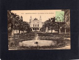 45544    Monaco,  Monte-Carlo,  Le  Casino  Et  Les  Jardins,  VG  1916 - Casinò