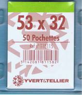 50 Pochettes Simple Soudure Transparentes 53x32mm - Clear Sleeves
