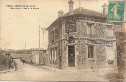 D91 - CROSNES - RUE DES ECOLES - LA POSTE - (CAISSE NATIONALE D'EPARGNE) - état Voir Descriptif - Crosnes (Crosne)