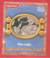 ITALIA REPUBBLICA USATO - 2013 - Arte Orafa - Spilla Con Venere Marina - € 0,70 - S. 3398 - 2011-20: Usati