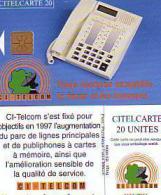 COTE IVOIRE CI-TELCOM BLEU CITELCARTE 20U UT - Côte D'Ivoire