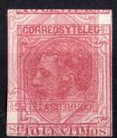 Maculatura Printer Error    Edifil 202  10 Cts . 1879  Alfonso XII - Unused Stamps