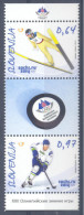 New Neu Slovenia Slovenie Slowenien 2014 Olympic Games Sochi Olympische Spiele; Hockey; Ski Jumping Set + Label MNH - Winter 2014: Sotschi