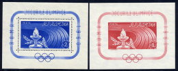 ROMANIA 1960 Olympic Games Blocks MNH/**.  Michel Blocks 46-47 - Hojas Bloque