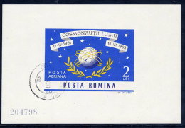 ROMANIA 1964 Space Exploration Block Used.  Michel Block 56 - Used Stamps