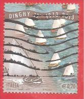 ITALIA REPUBBLICA USATO - 2013 - Centenario Dell´ideazione Dell´imbarcazione A Vela Dinghy 12´ - € 0,70 - S. 3399 - 2011-20: Oblitérés