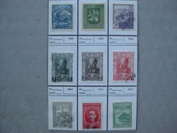 Timbres Bulgarie : N° 121/122/125/127/119/130/131/133/185   1917 - 1920 - Used Stamps