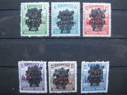 Timbres Hongrie :   1919  N° 267 - 272  * - Unused Stamps